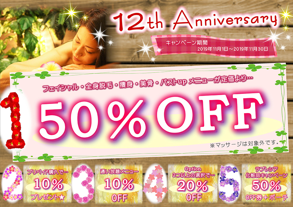 12周年キャンペーン